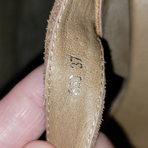 Antelope collection brown suede wedge shoes size EU 37 US 7 - Picture 7 of 13